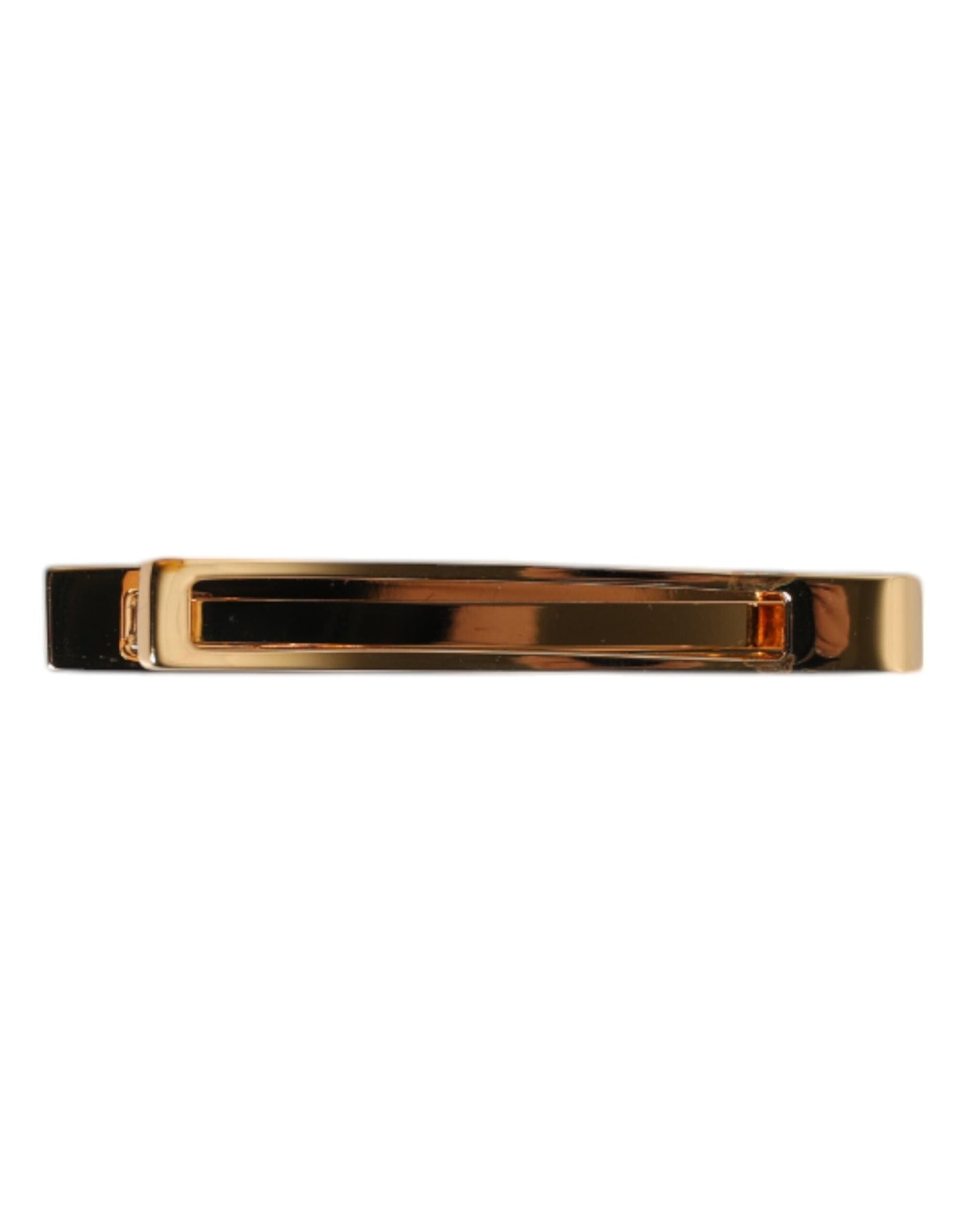Dolce & Gabbana Gold Tone Brass Logo Branded Tie Clip Men's Bar