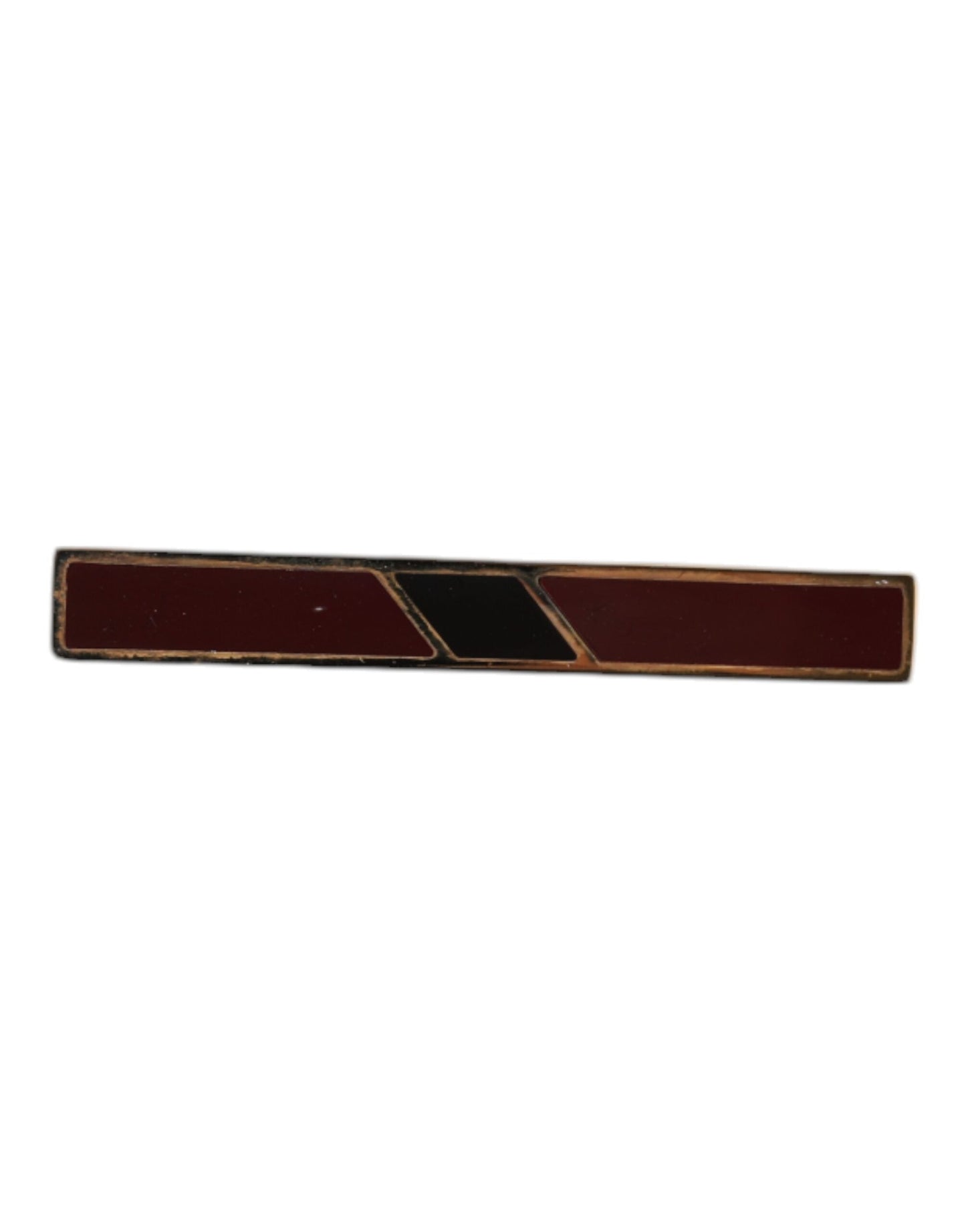 Dolce & Gabbana Multicolor Gold Tone Brass Tie Clip Men's Bar