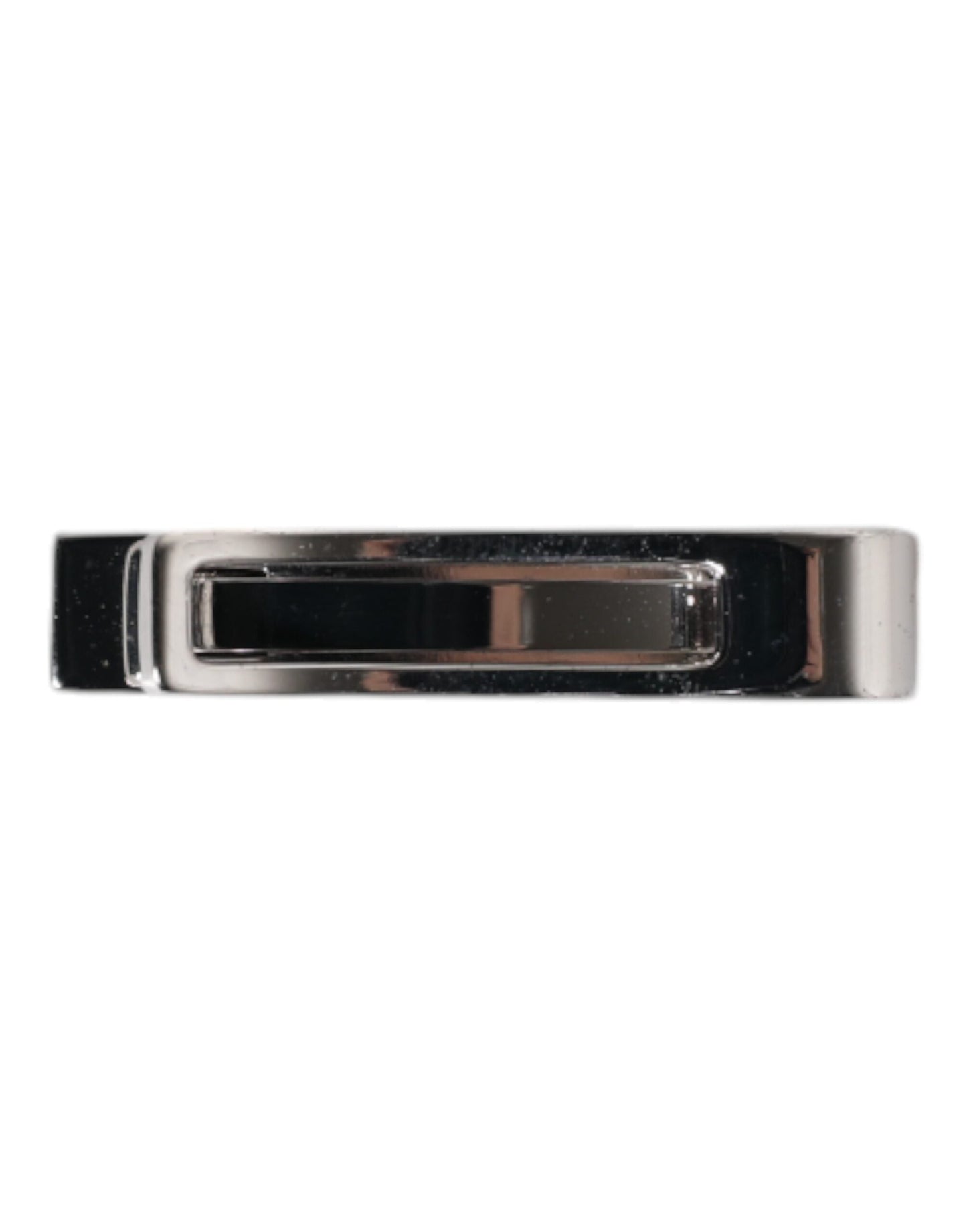 Dolce & Gabbana Silver Tone Brass Logo Branded Tie Clip Men's Bar