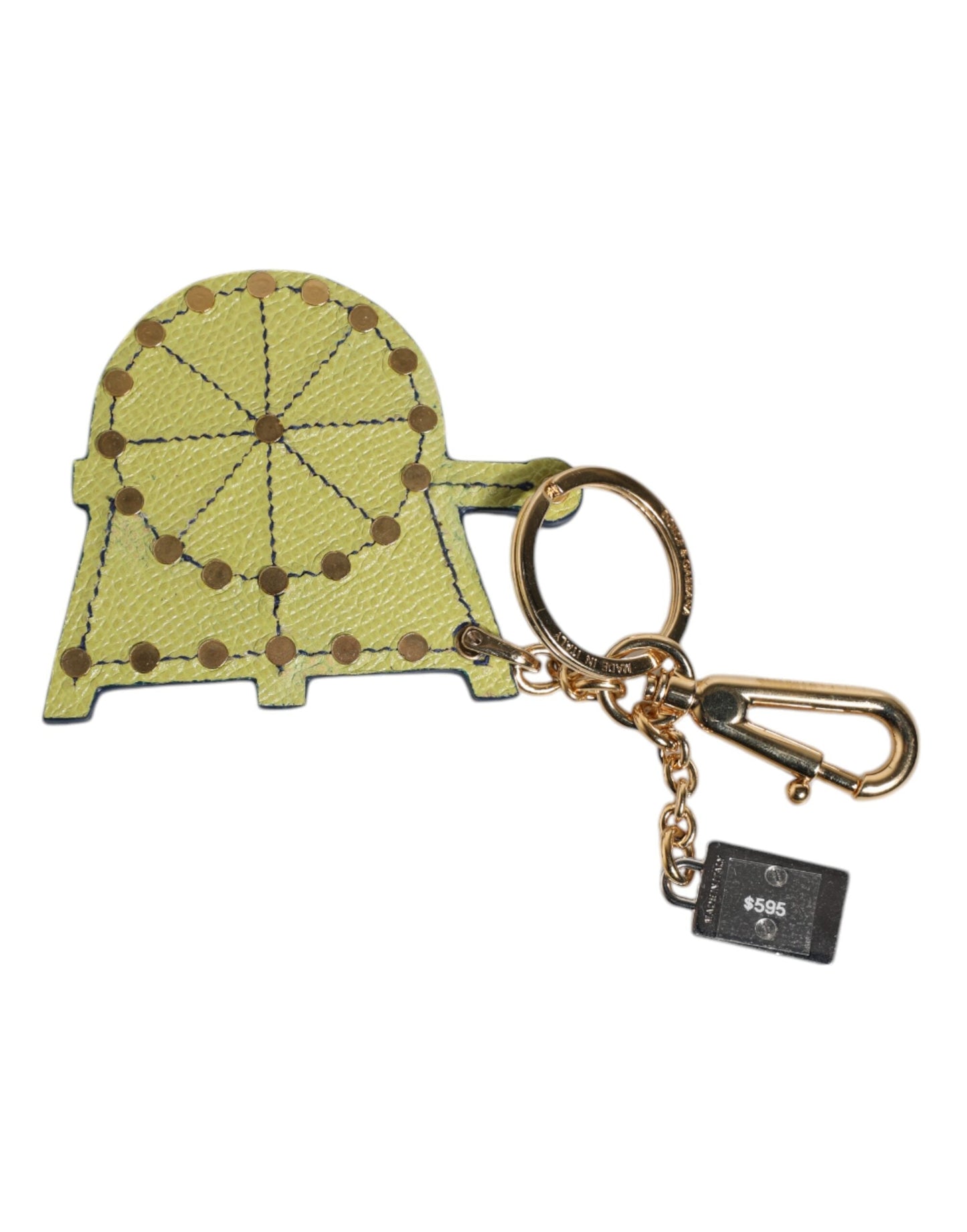Dolce & Gabbana Multicolor Gold Tone Carretto Keychain Women's Keyring