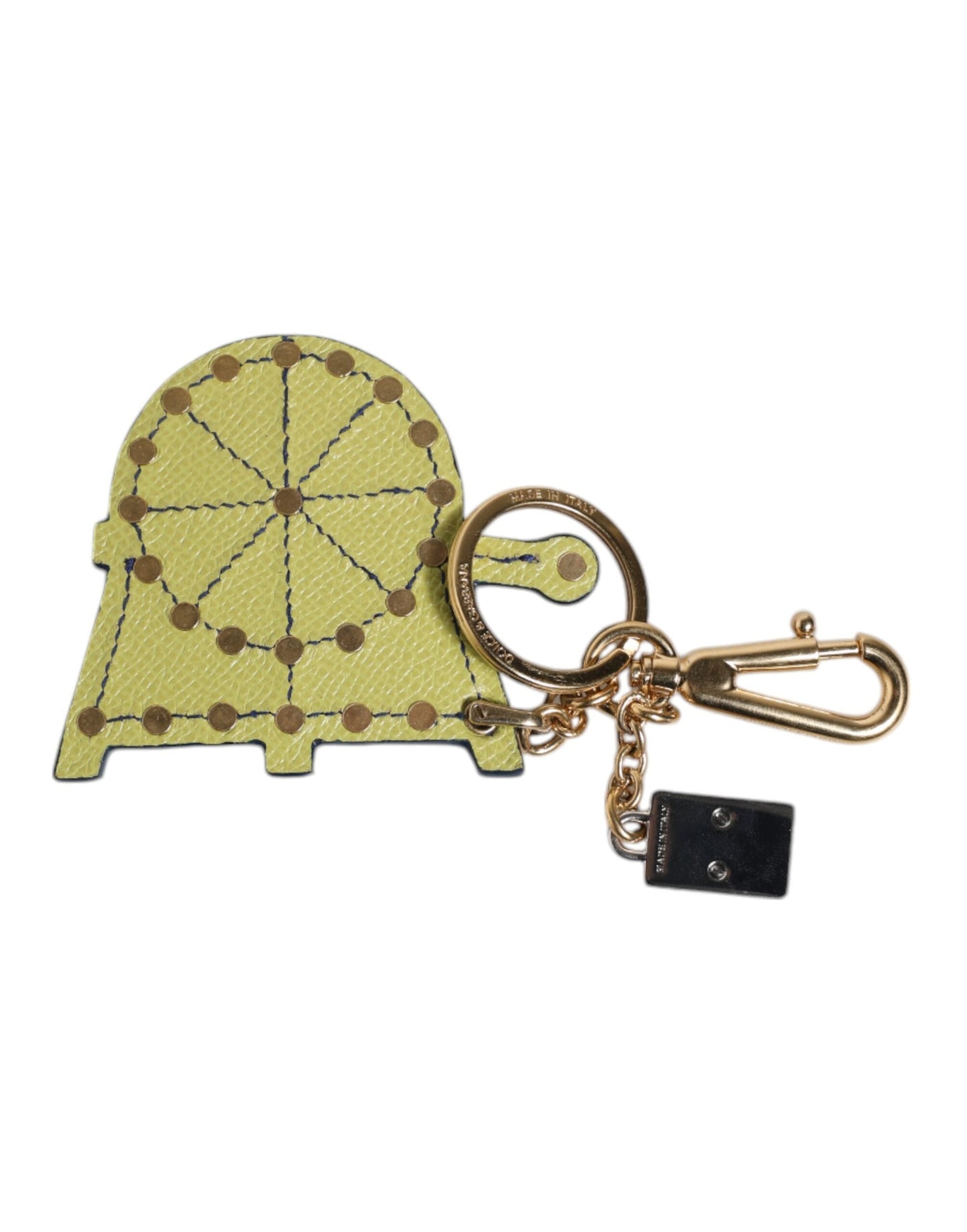 Dolce & Gabbana Multicolor Gold Tone Carretto Keychain Women's Keyring