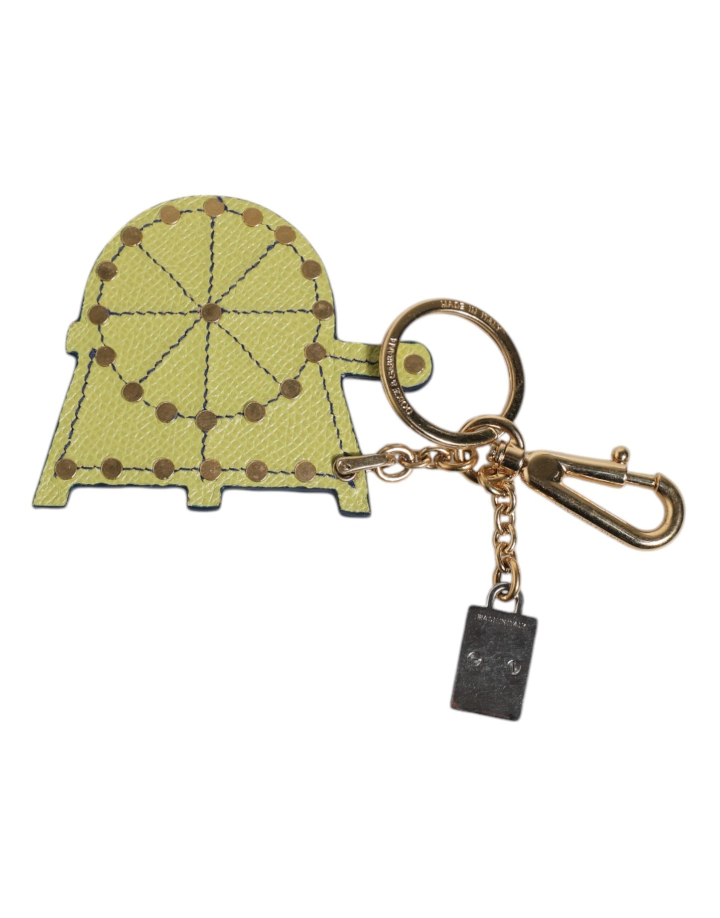 Dolce & Gabbana Multicolor Gold Tone Carretto Keychain Women's Keyring