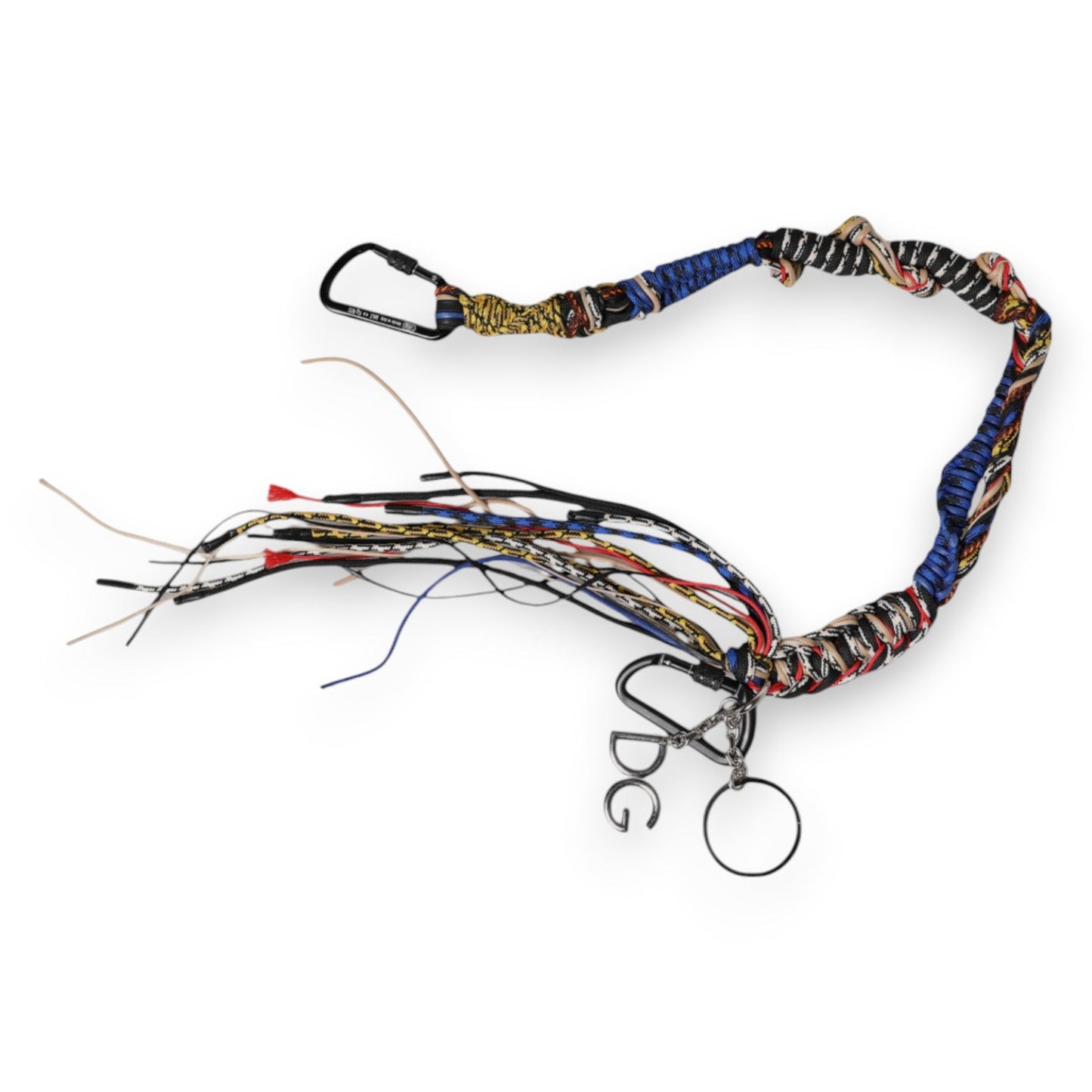 Dolce & Gabbana Multicolor Braided Rope Logo Bag Shoulder Women's Strap