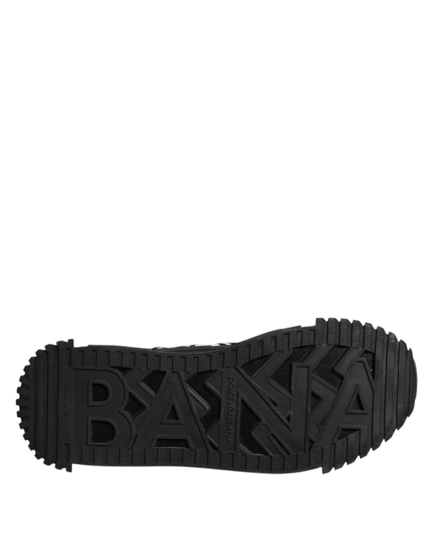 Dolce & Gabbana Black Logo Lace Up Low Top NS1 Sneakers Men's Shoes ()
