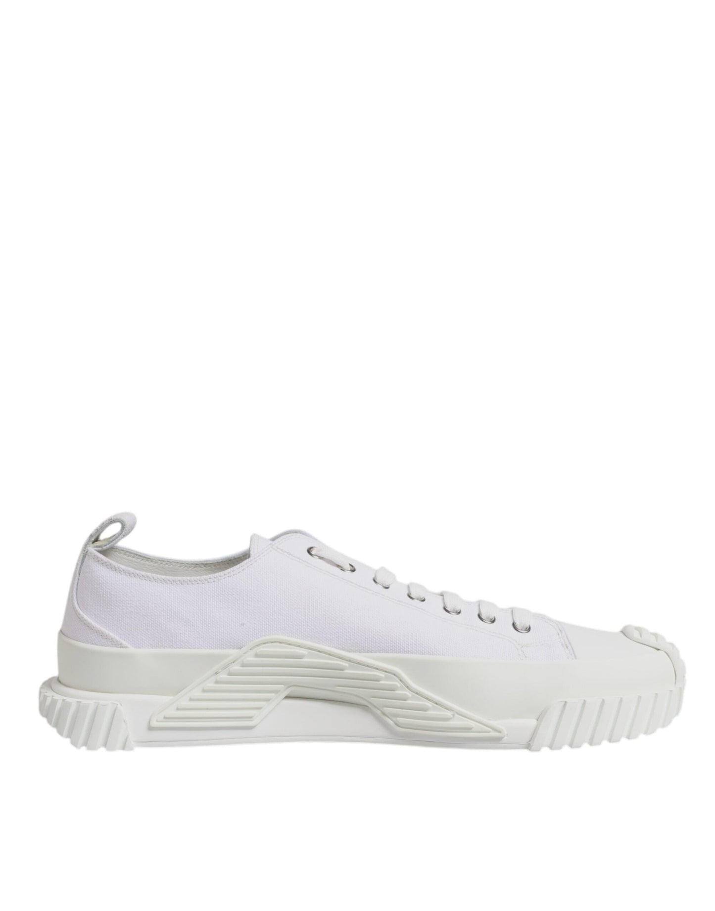 Dolce & Gabbana White Leather Low Top NS1 Sneakers Men's Shoes