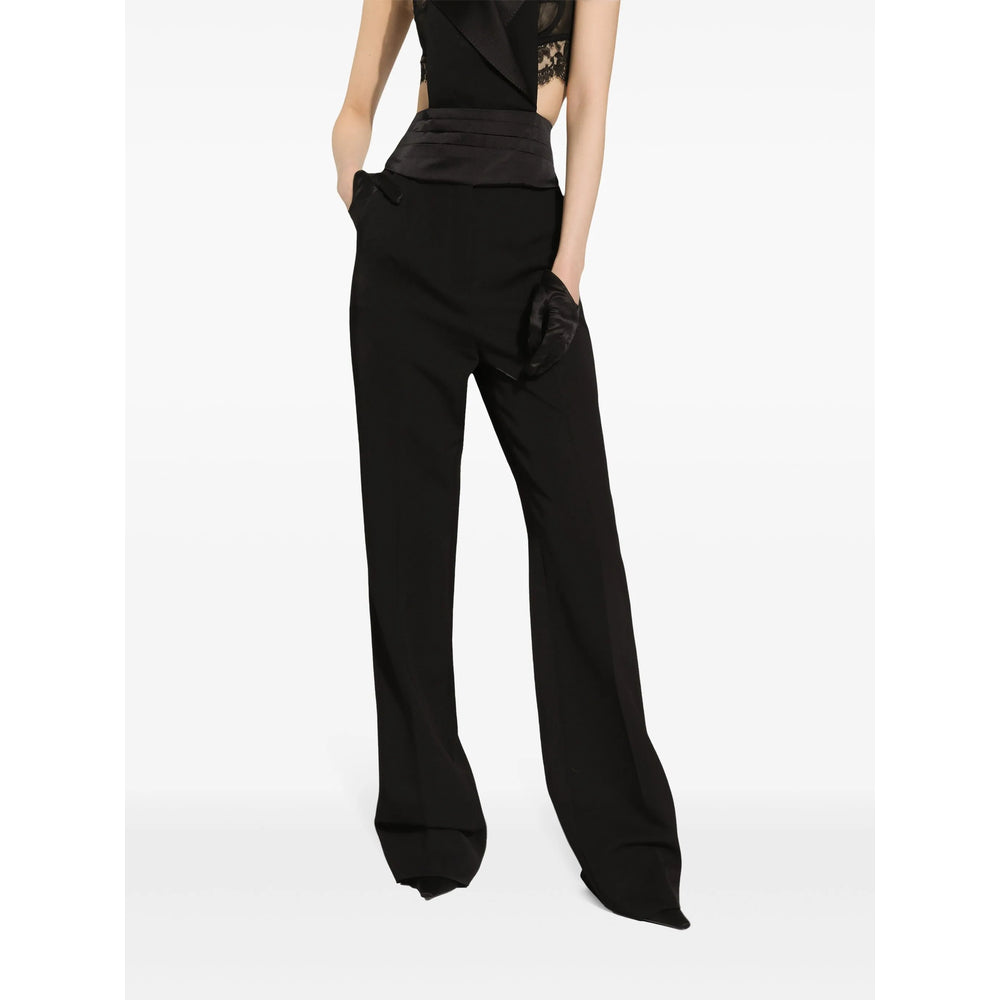 Dolce & Gabbana Black Trousers - Tailored Trousers Women