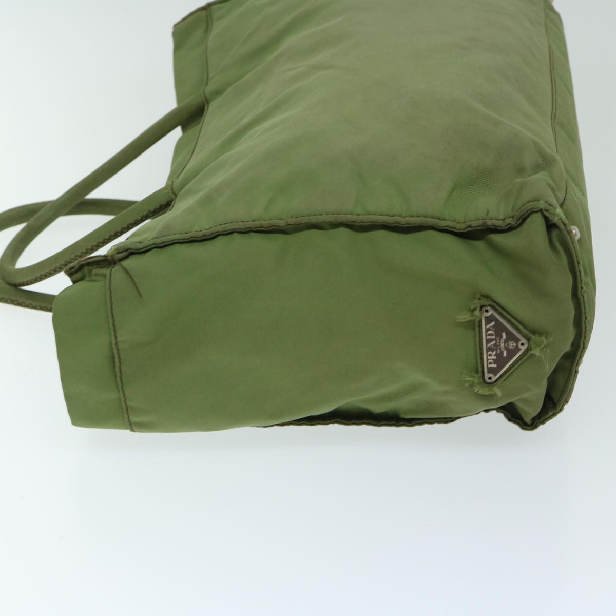 PRADA Hand Bag Nylon Green  68343