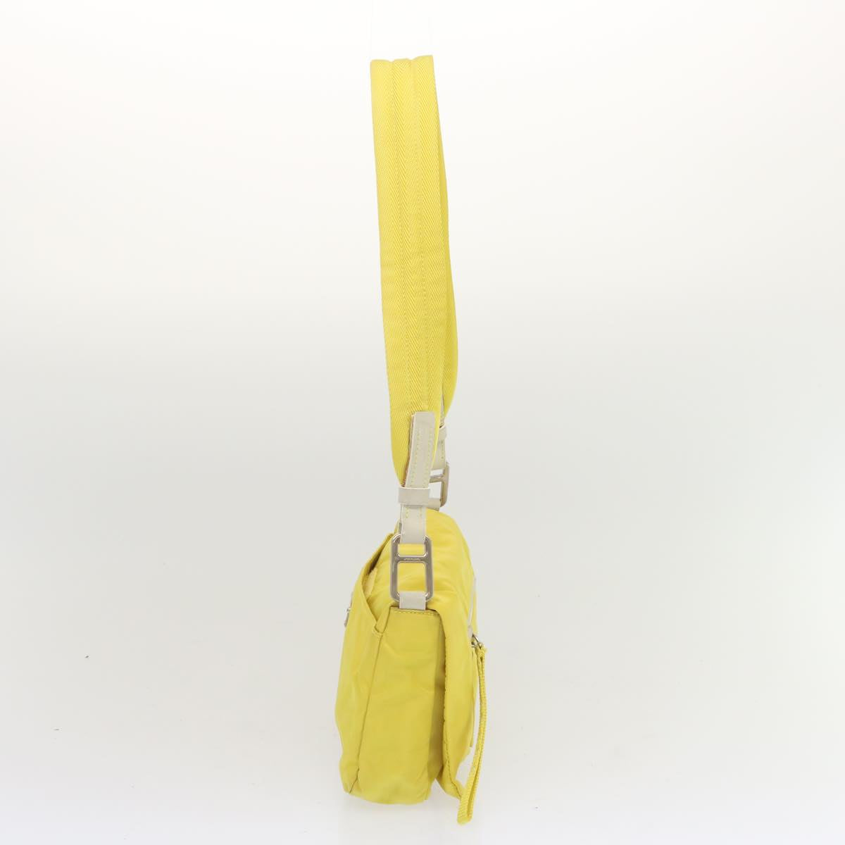 PRADA Shoulder Bag Nylon Yellow  68364