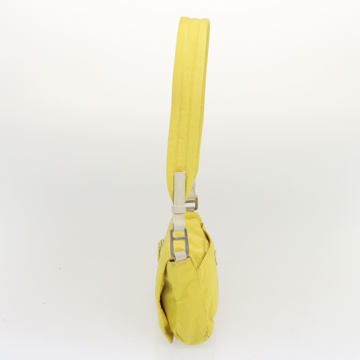 PRADA Shoulder Bag Nylon Yellow  68364