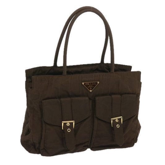 PRADA Tote Bag Nylon Brown  68398