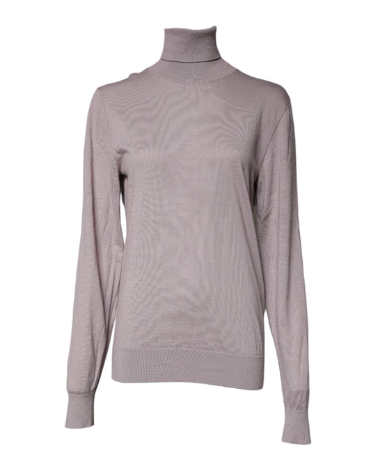 Dolce & Gabbana Brown Cashmere Turtleneck Pullover Men's Sweater ()