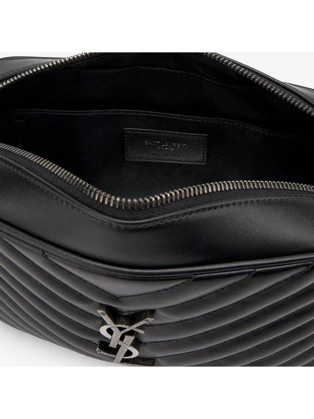 Saint Laurent Lou Quilted Leather Camera Cross Bag Black