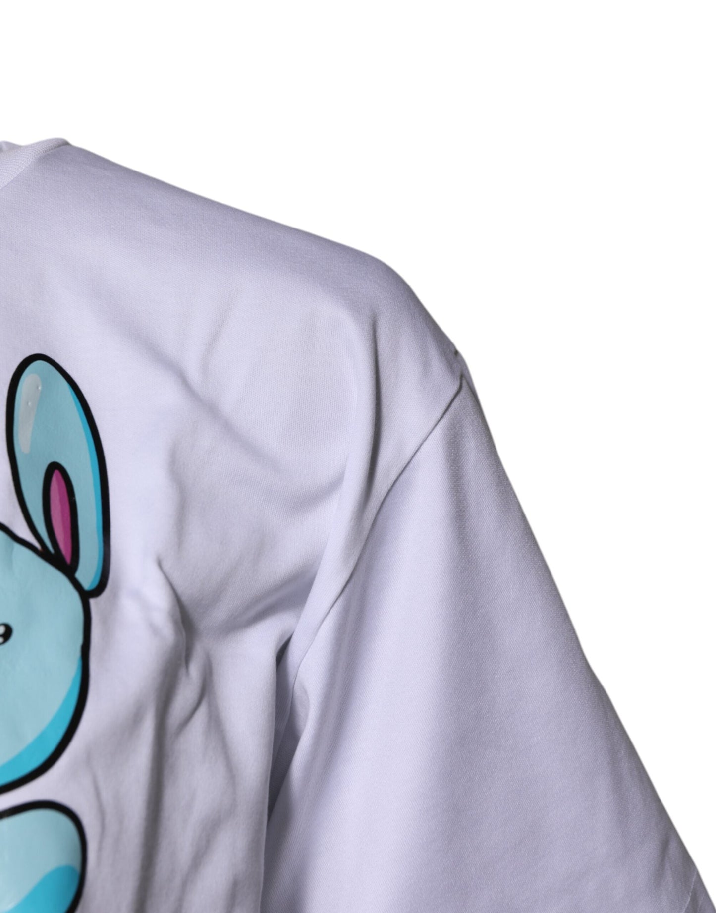 Dolce & Gabbana White Printed Cotton Crew Neck Tee Women's T-shirt ()