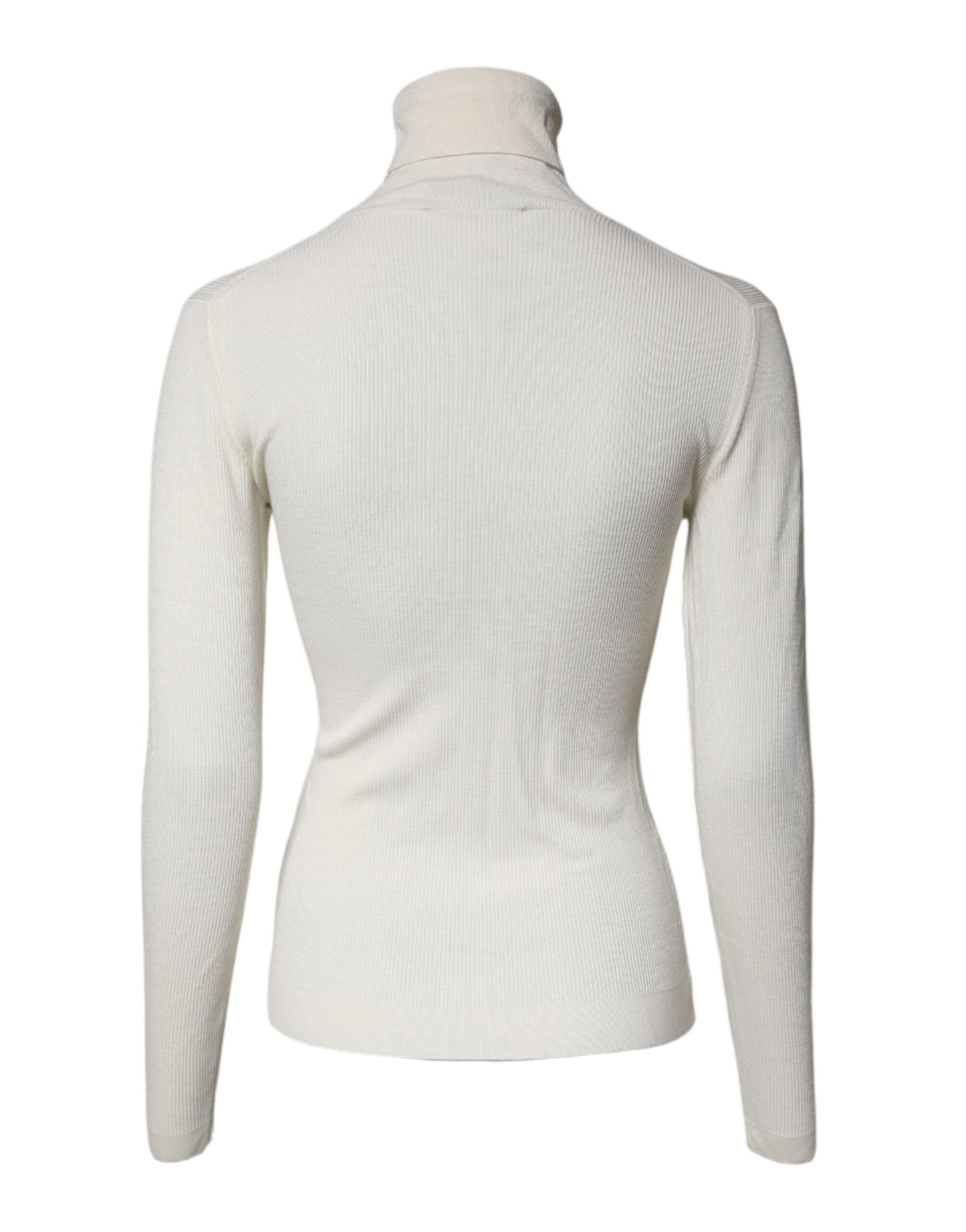 Dolce & Gabbana Cream Long Sleeves Turtleneck Slim Women's Sweater ()