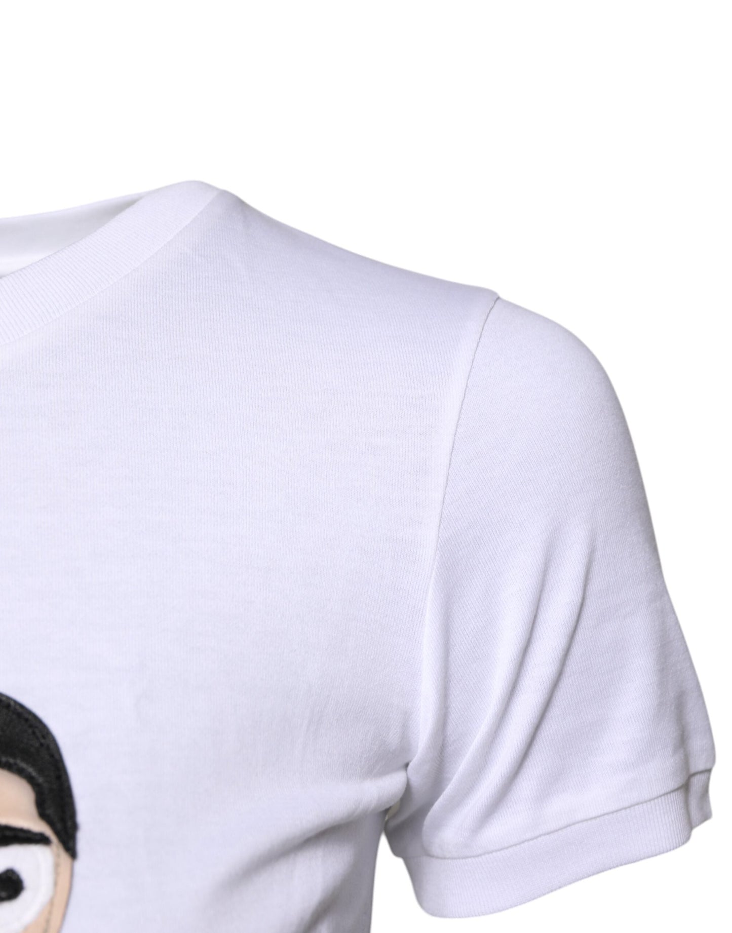 Dolce & Gabbana White Cotton #DGFAMILY Embroidery Women's T-shirt