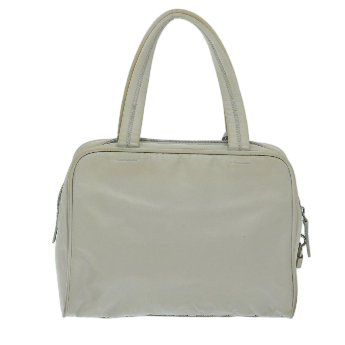 PRADA Hand Bag Nylon Gray  68818