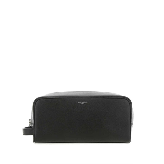 Saint Laurent Black Wash Bags Men