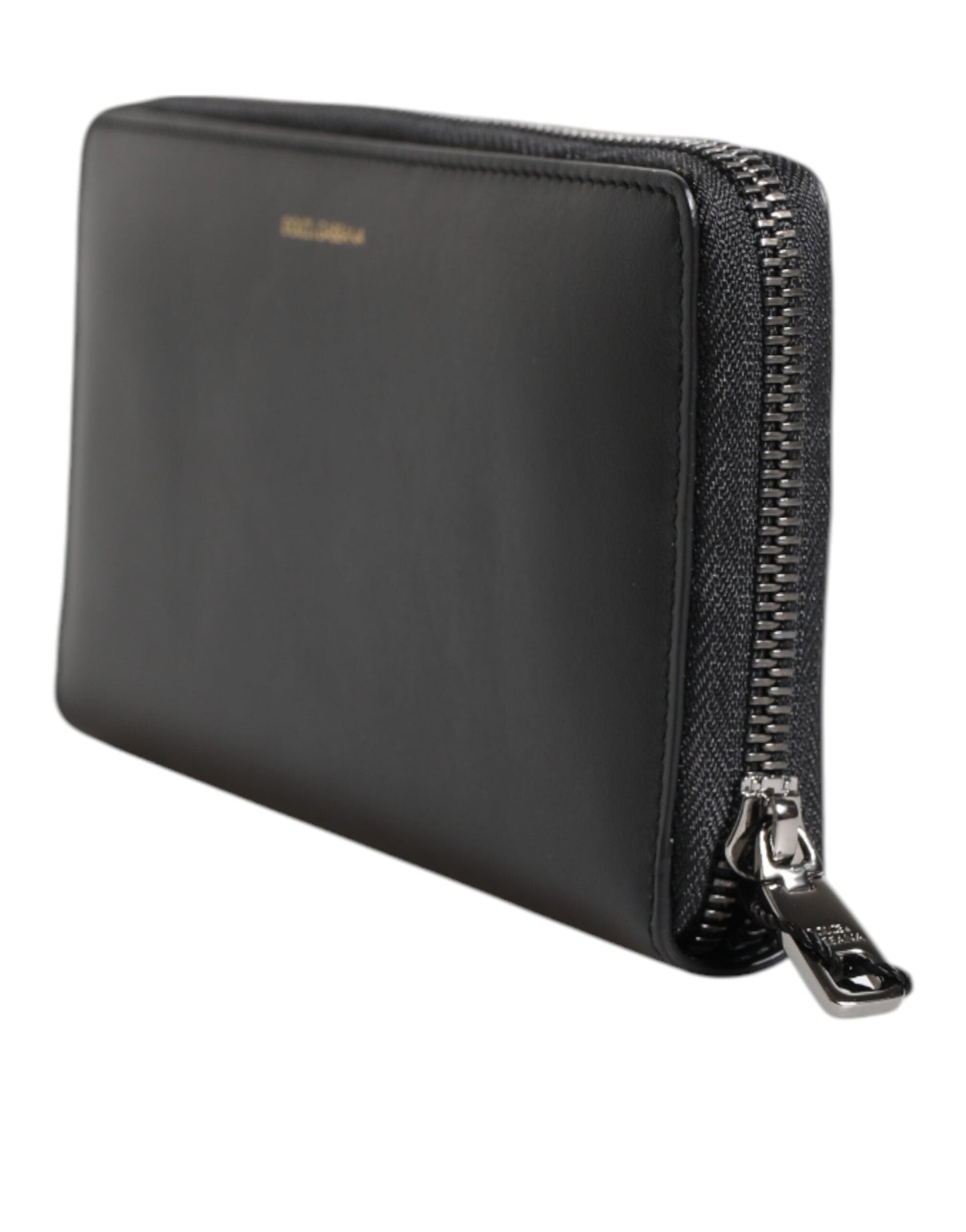 Dolce & Gabbana Black Blue Exotic Leather Embossed Continental Men's Wallet ()