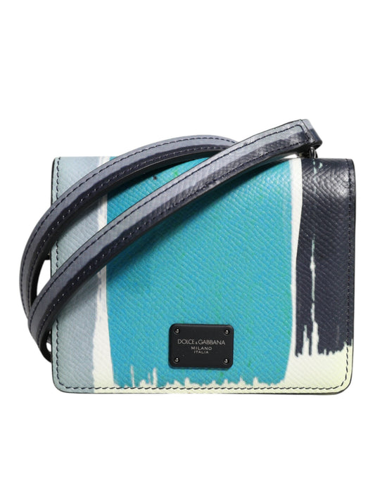 Dolce & Gabbana Multicolor Leather DG Logo Bifold Card Holder Men's Wallet ()