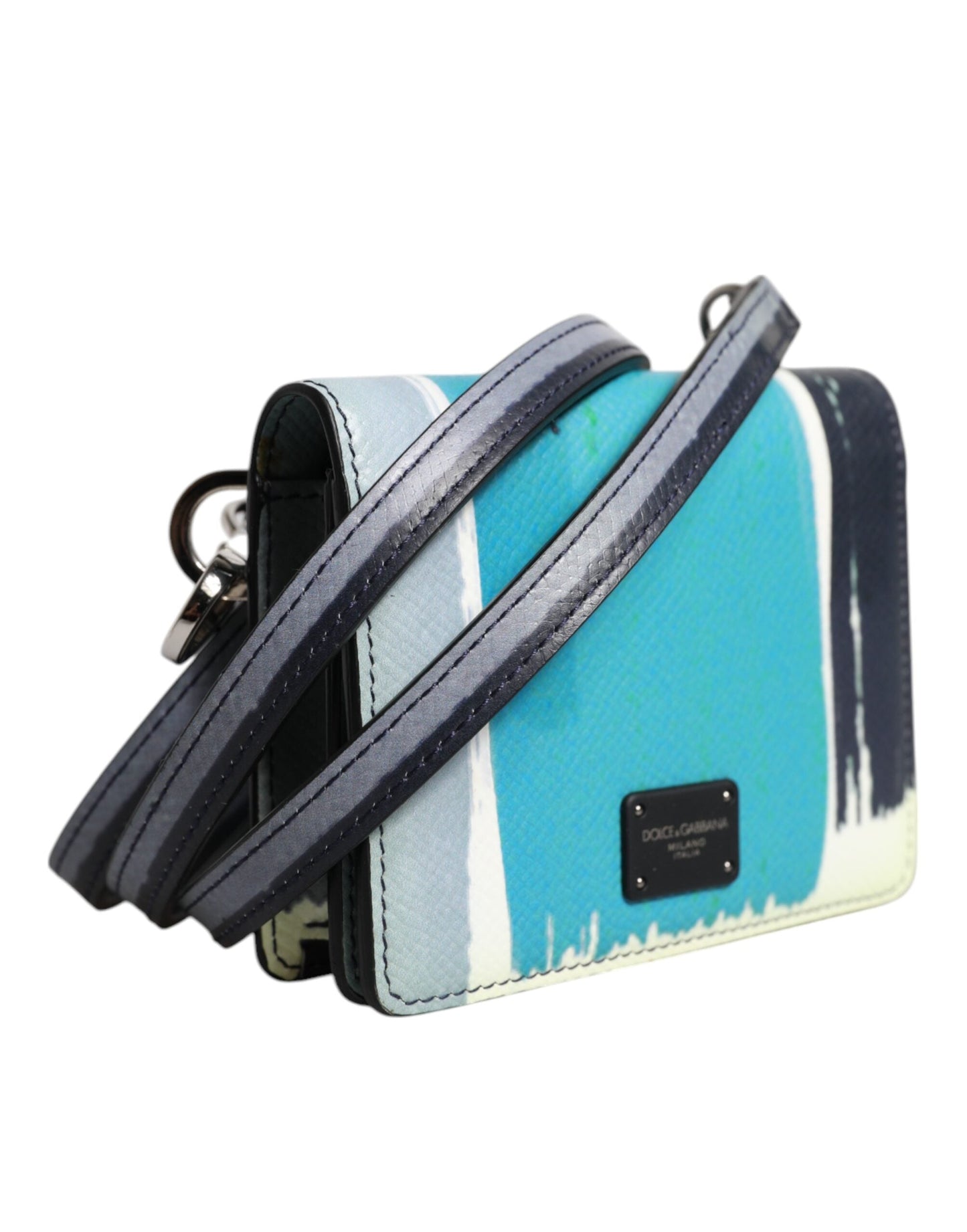 Dolce & Gabbana Multicolor Leather DG Logo Bifold Card Holder Men's Wallet ()