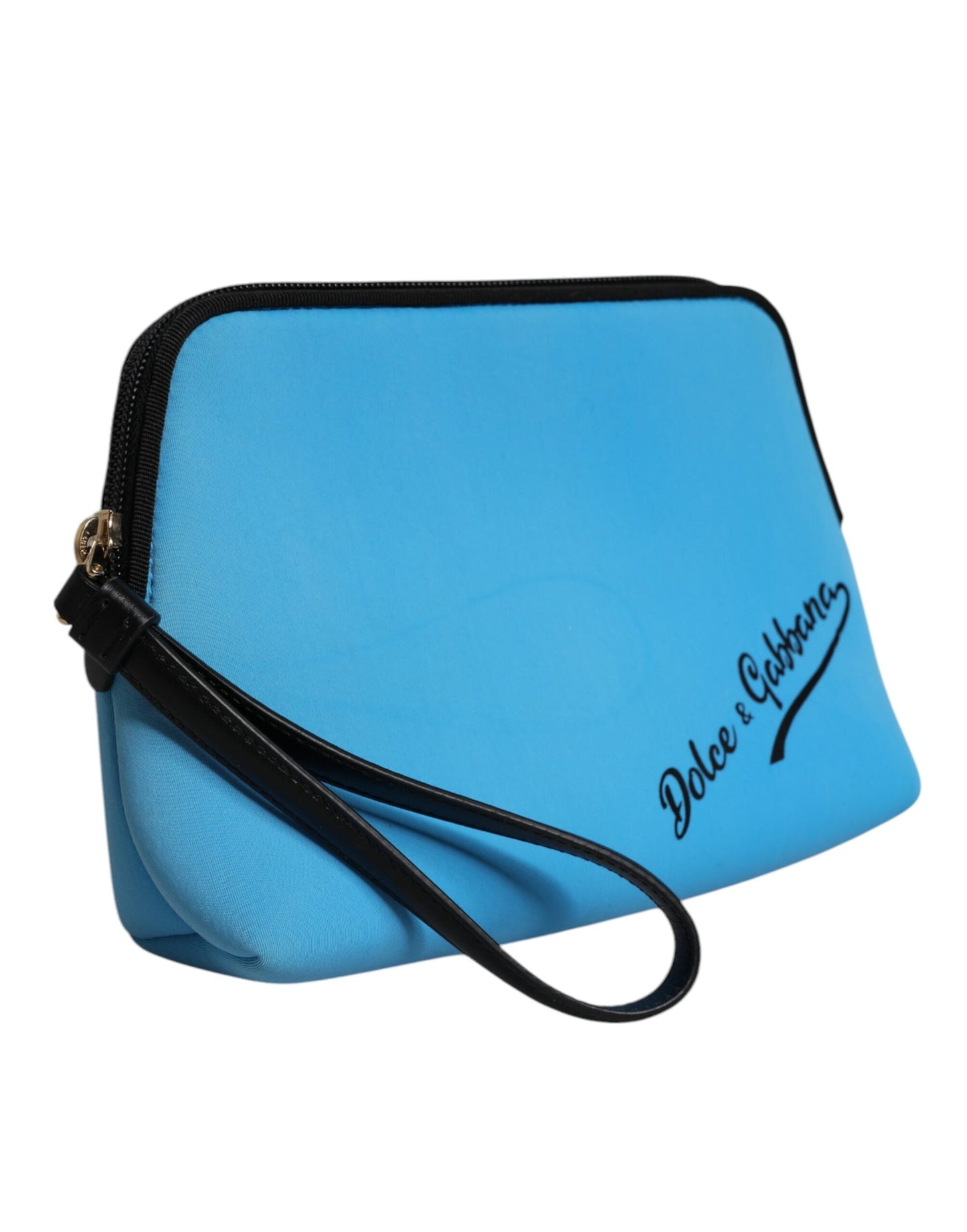 Dolce & Gabbana Blue DG Logo Print Clutch Zip Borse Pouch Women's Bag ()