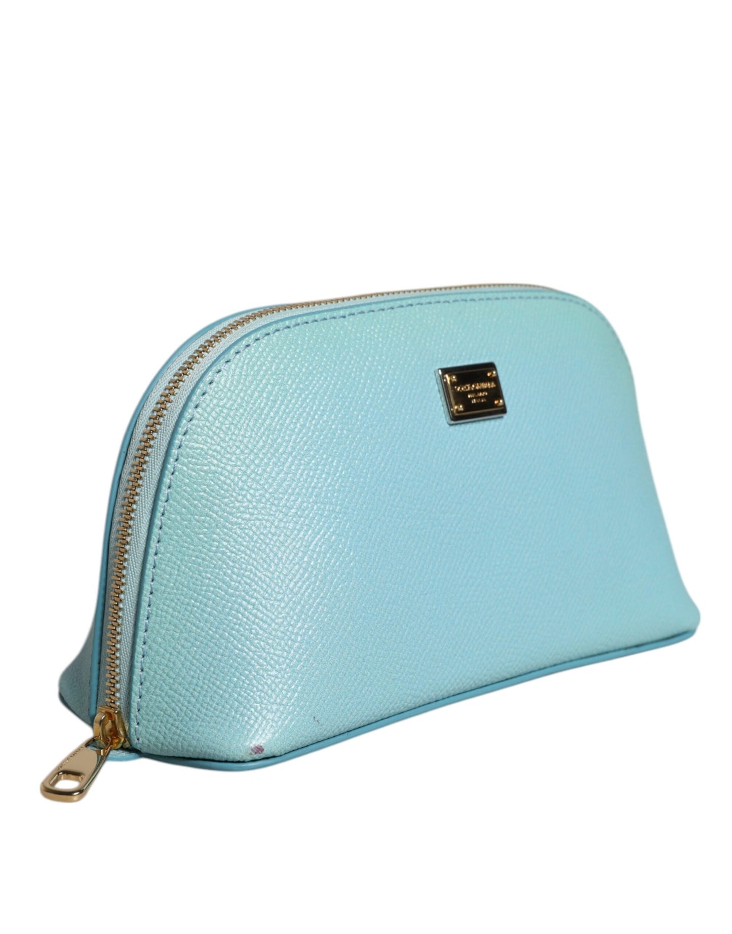 Dolce & Gabbana Light Blue Leather HandWomen's Clutch Mini Purse Pouch Women's Bag ()
