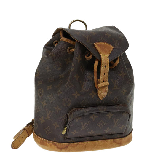 LOUIS VUITTON Monogram Montsouris MM Backpack M51136 LV 68950