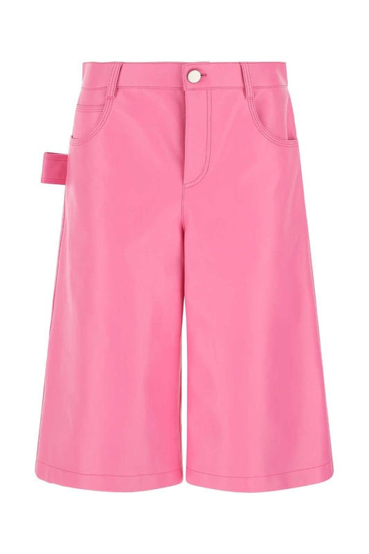 BOTTEGA VENETA Nappa Leather Bermuda Shorts for Women