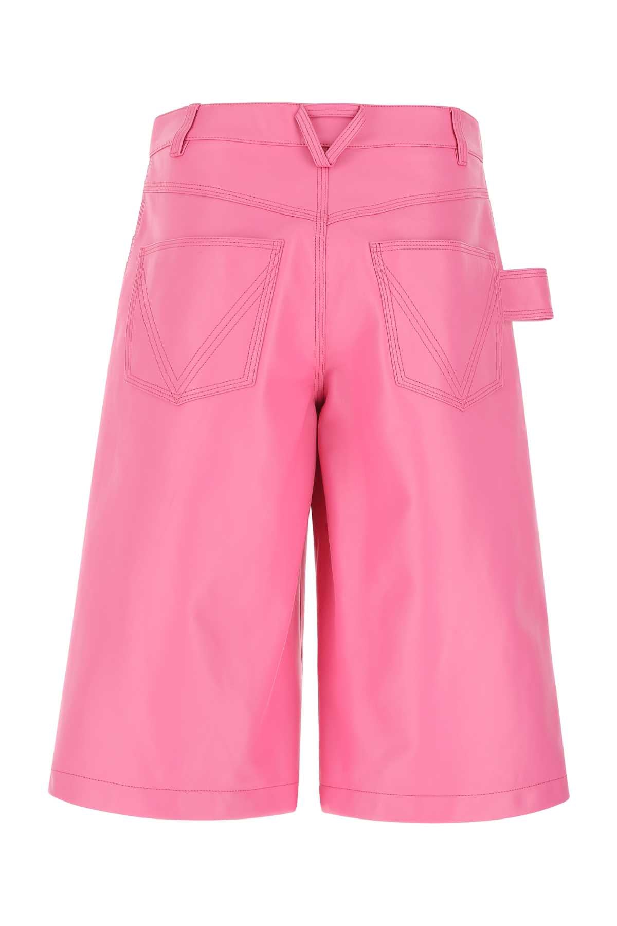 BOTTEGA VENETA Nappa Leather Bermuda Shorts for Women