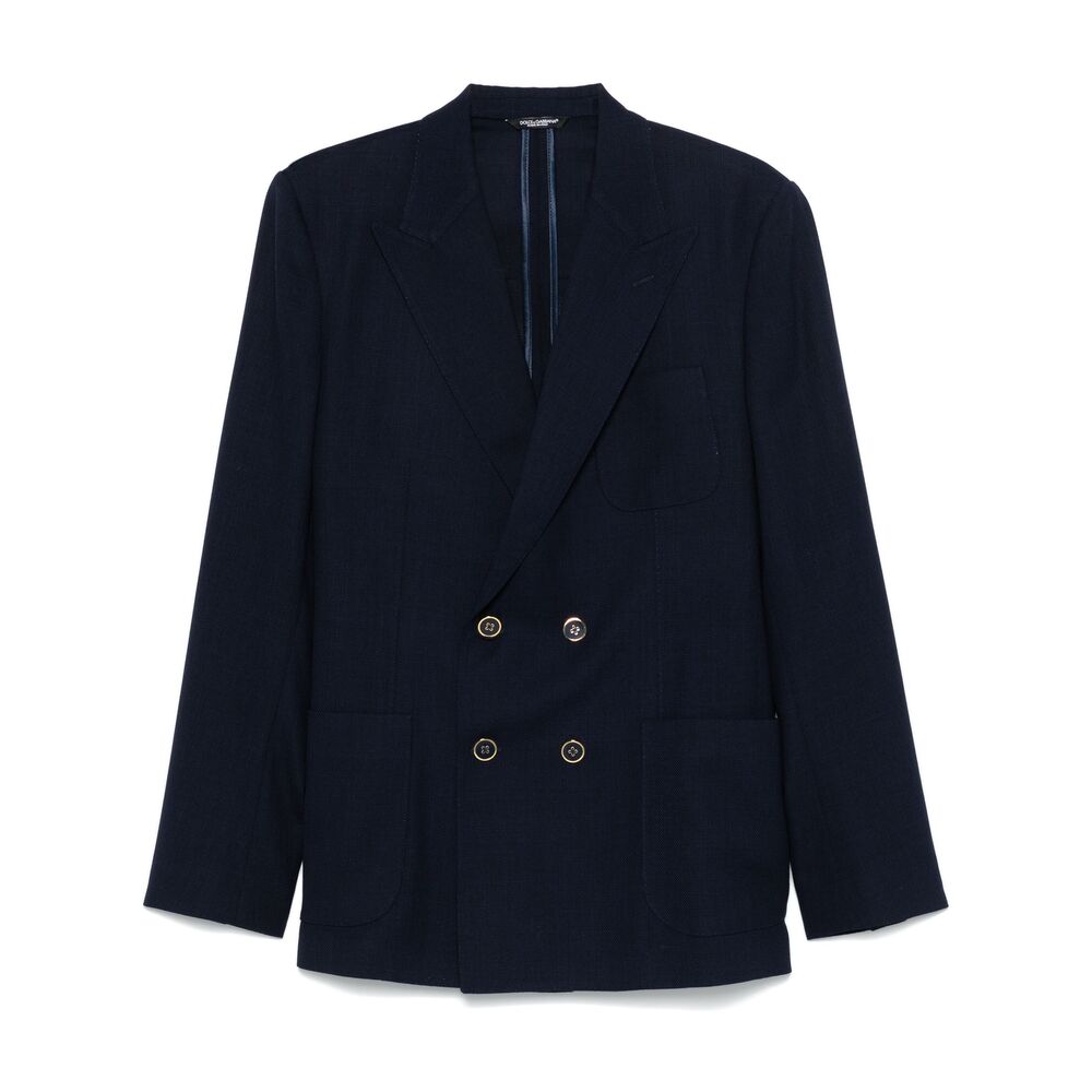 Dolce & Gabbana Blue Jackets - Blazers Men