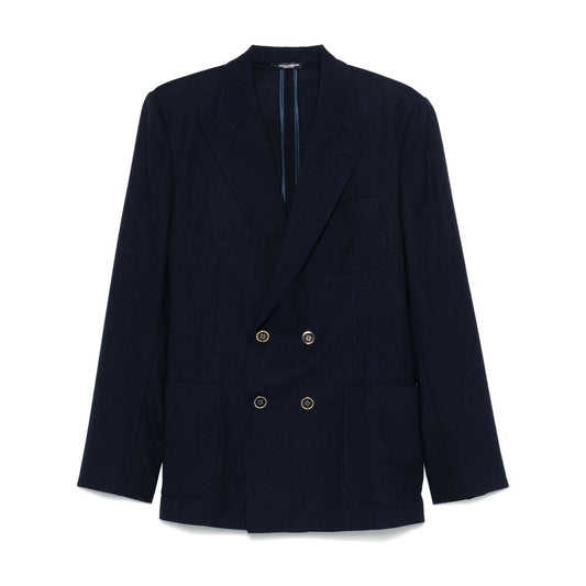 Dolce & Gabbana Blue Jackets - Blazers Men