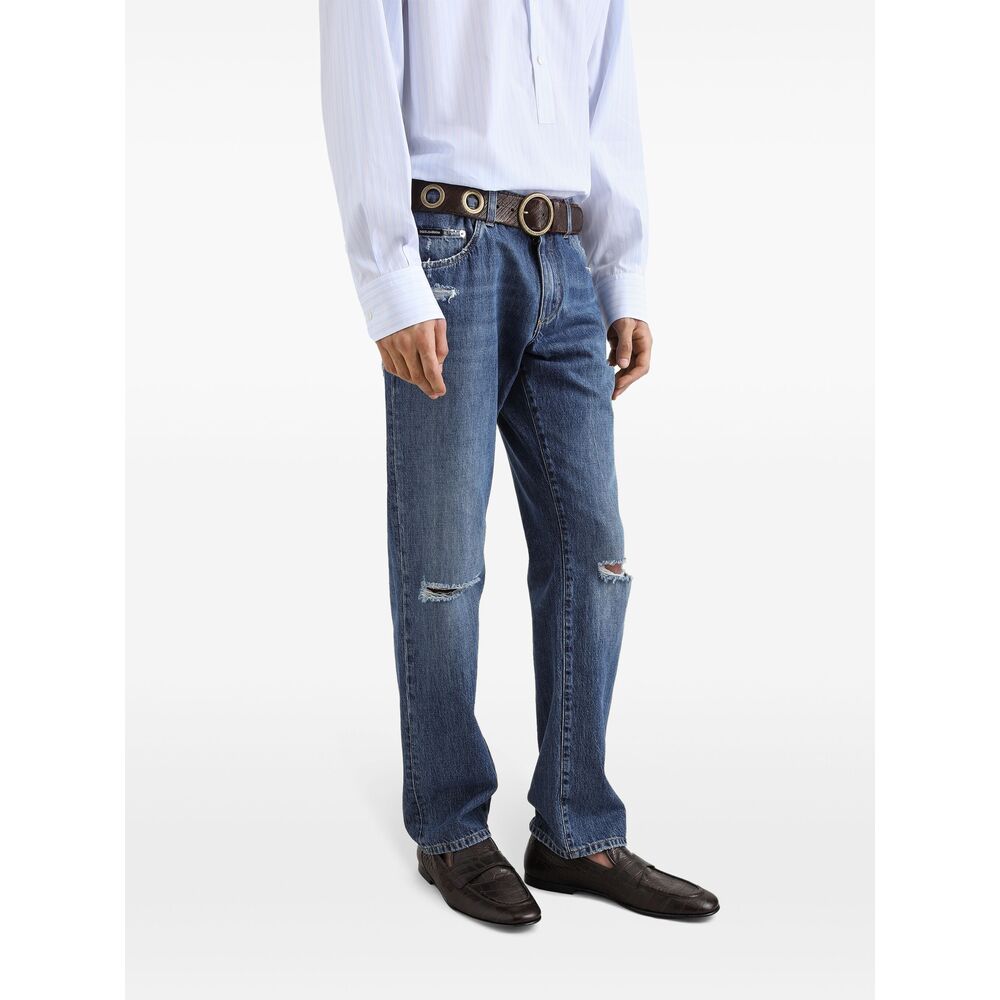 Dolce & Gabbana Blue Denim - Regular & Straight-Leg Jeans Men