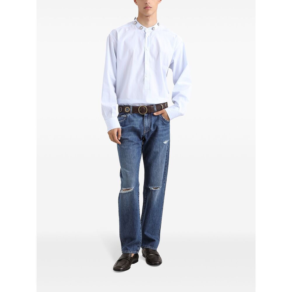 Dolce & Gabbana Blue Denim - Regular & Straight-Leg Jeans Men