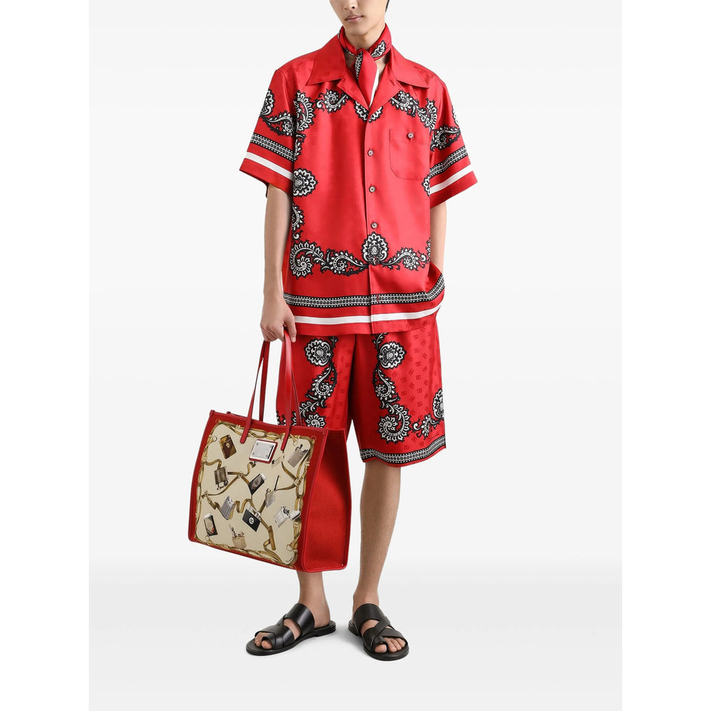 Dolce & Gabbana Red Shorts - Bermuda Shorts Men