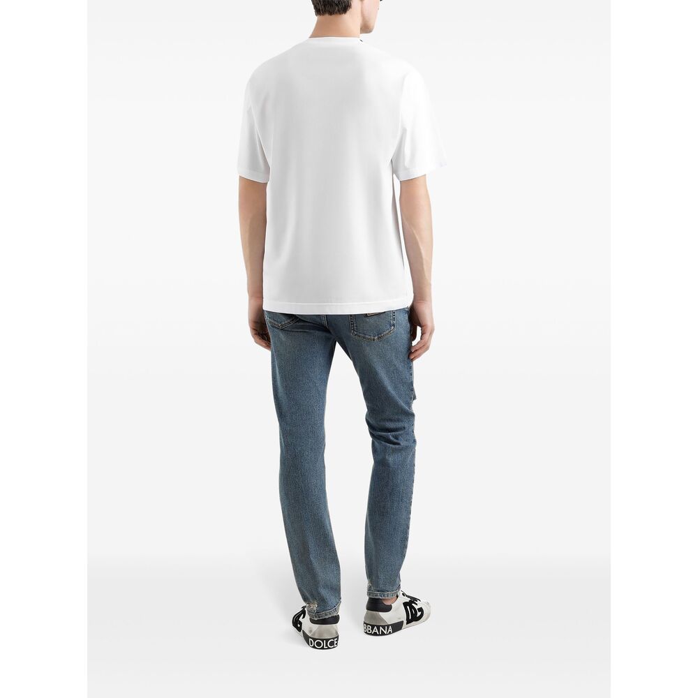 Dolce & Gabbana White T-Shirts & Vests - T-Shirts Men