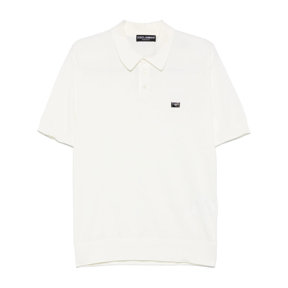 Dolce & Gabbana White Polo Shirts Men
