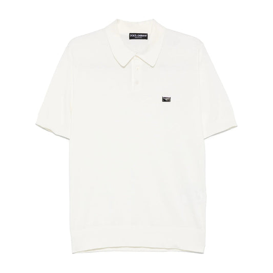 Dolce & Gabbana White Polo Shirts Men