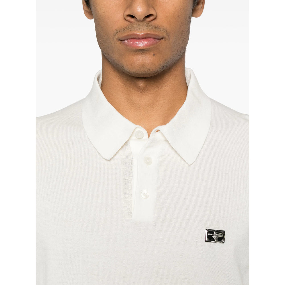 Dolce & Gabbana White Polo Shirts Men