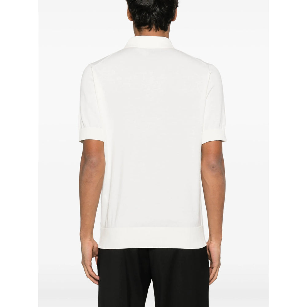 Dolce & Gabbana White Polo Shirts Men