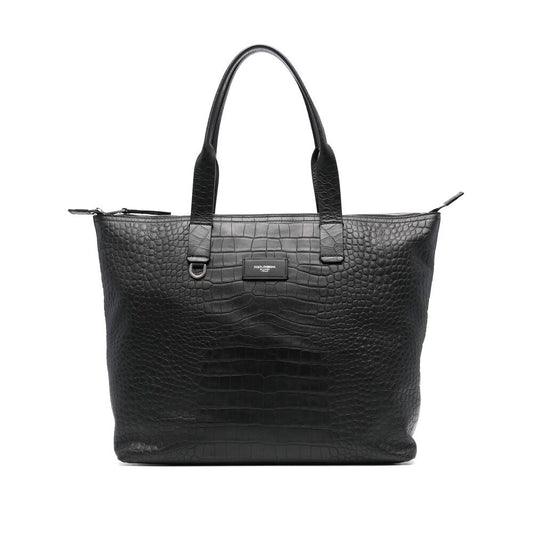 Dolce & Gabbana Black Tote Bags Men