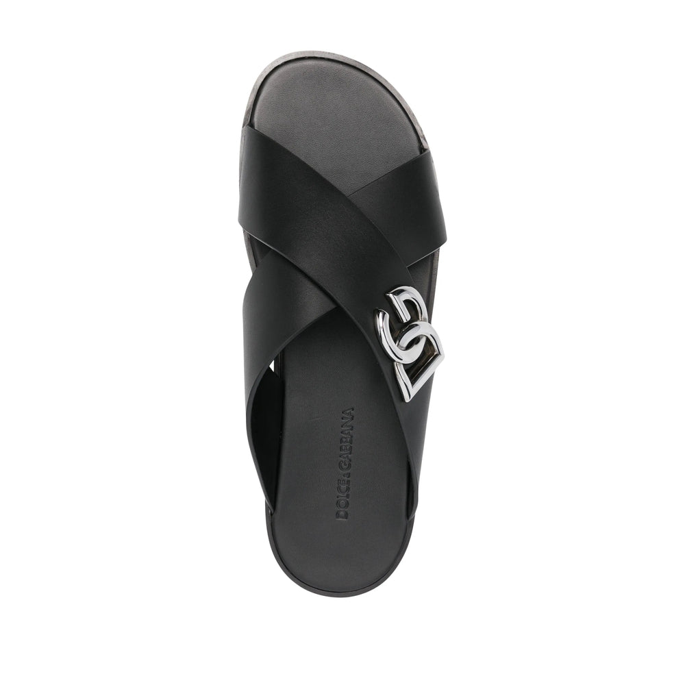 Dolce & Gabbana Black Sandals Men
