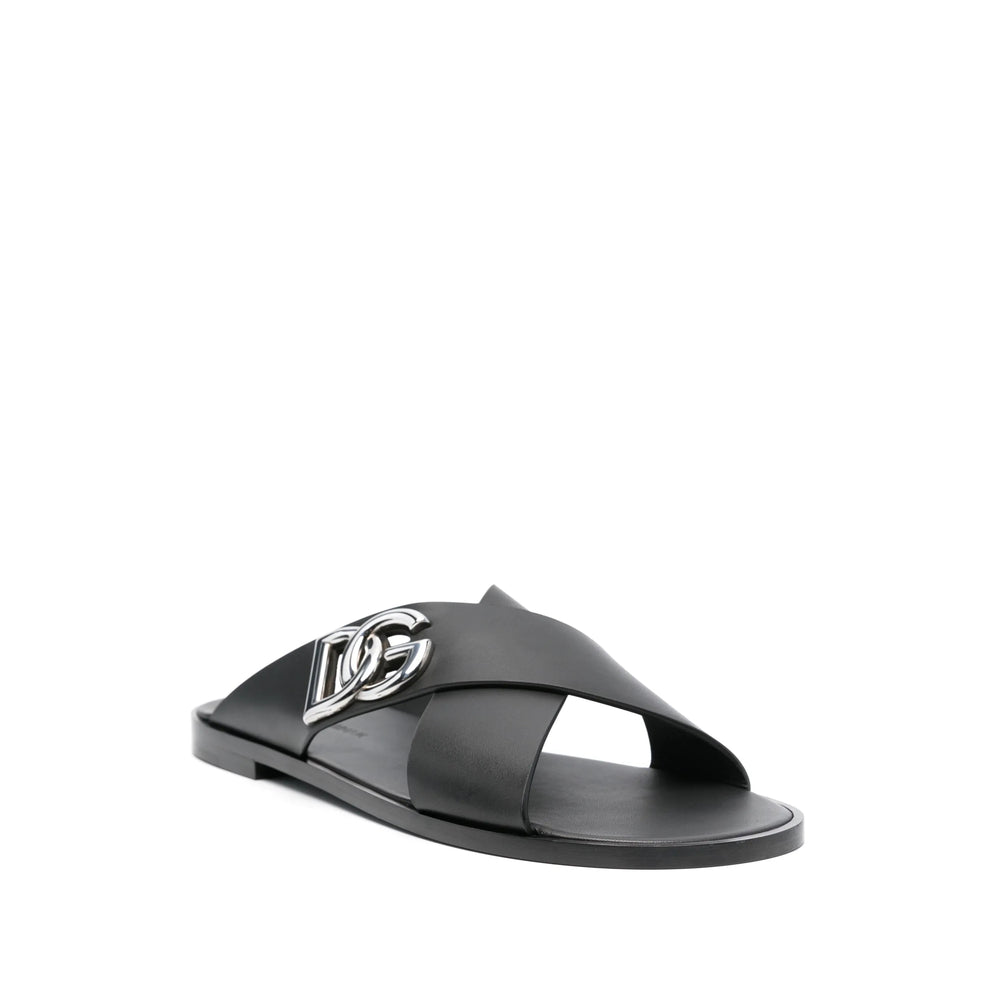 Dolce & Gabbana Black Sandals Men
