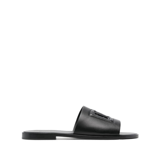 Dolce & Gabbana Black Flip-Flops & Slides Men