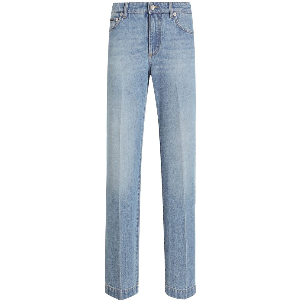 Dolce & Gabbana Blue Denim - Straight-Leg Jeans Women