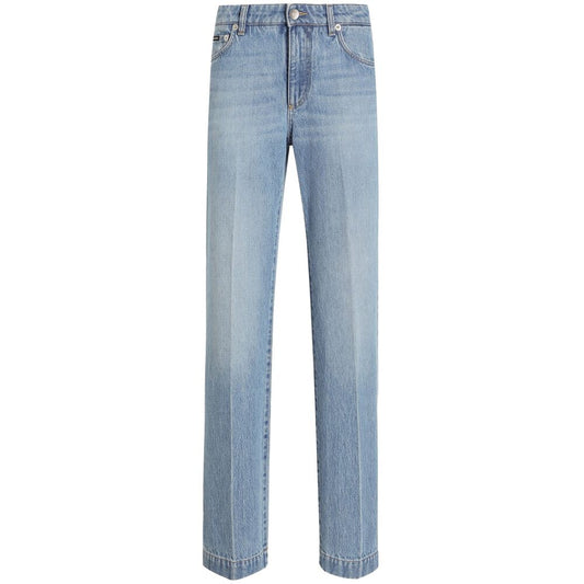 Dolce & Gabbana Blue Denim - Straight-Leg Jeans Women