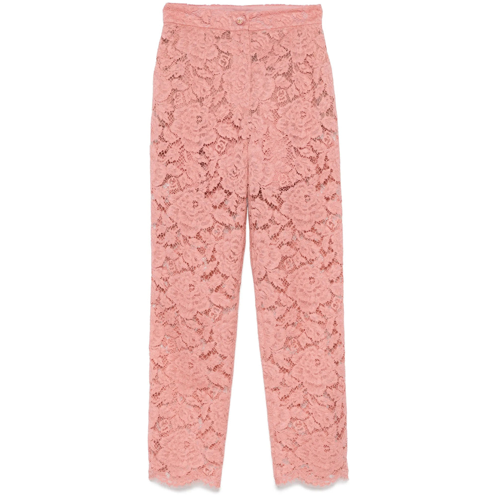 Dolce & Gabbana Pink Trousers - Straight Trousers Women