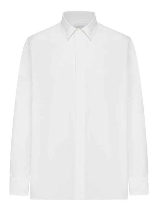 Saint Laurent Men Cassandre Cotton Poplin Shirt
