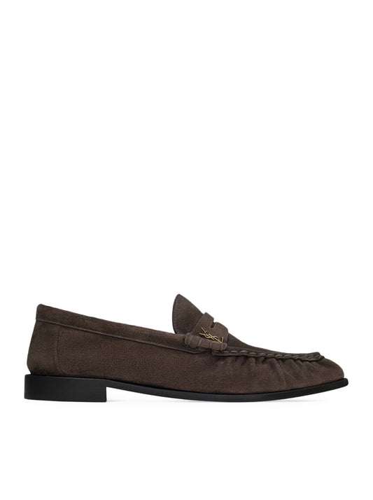 Saint Laurent Men Le Loafer Soft Suede Moccasins