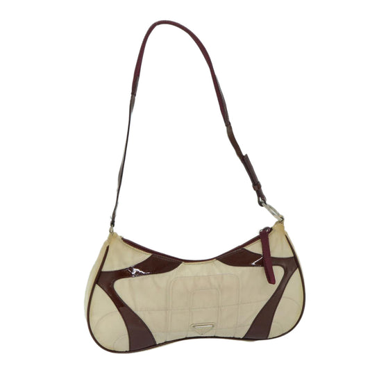 PRADA Shoulder Bag Nylon Beige  69212