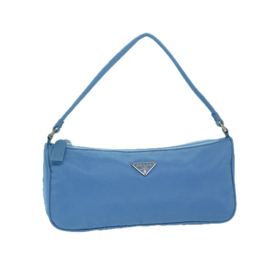 PRADA Accessory Pouch Nylon Light Blue  69259